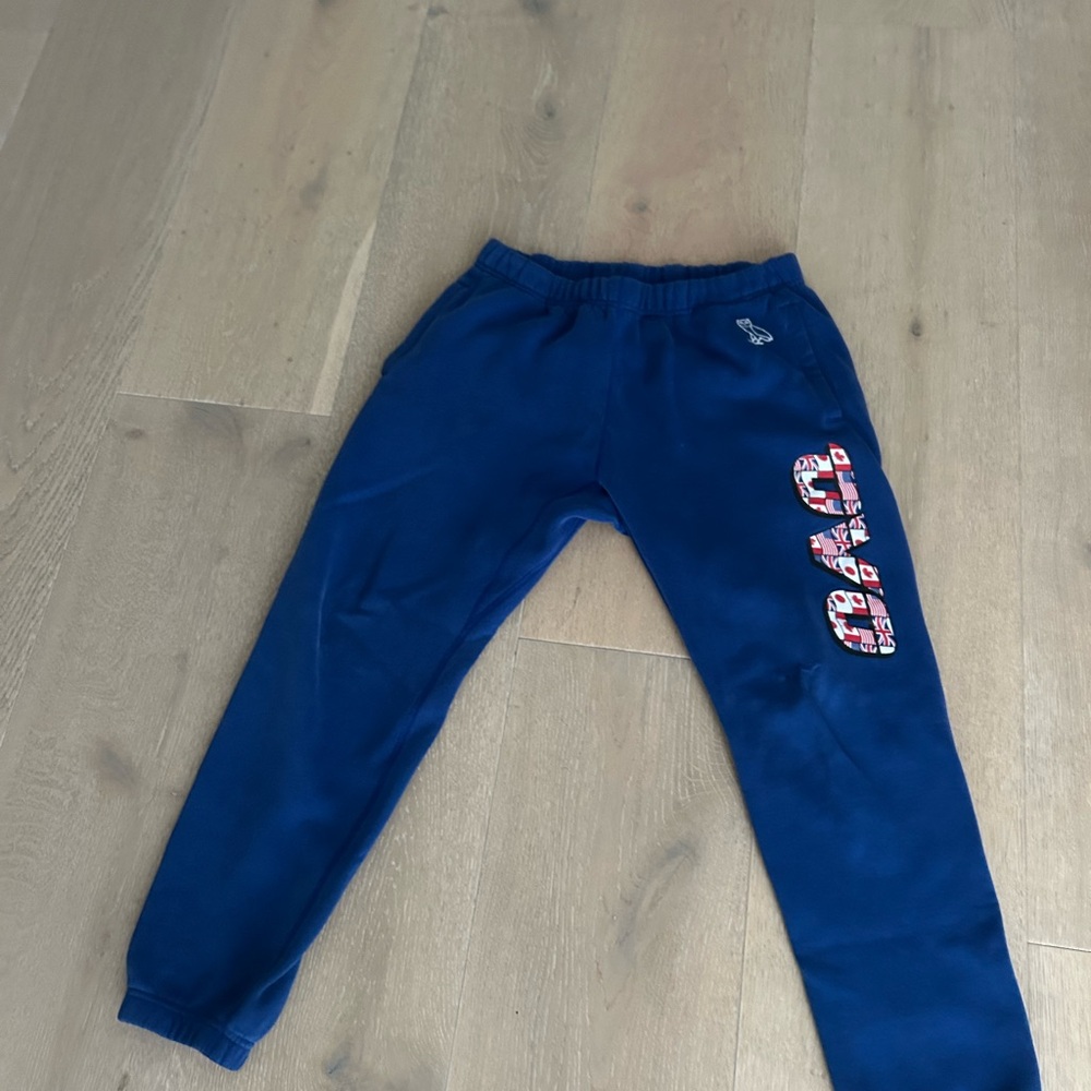 OVO Blue Sweatpants Athletic Fit Joggers
